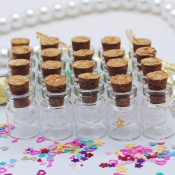 Delicate Corked Mini Glass Bottles