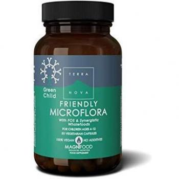 Terranova Green Child Friendly Microflora, 50 Vegetarian Capsules