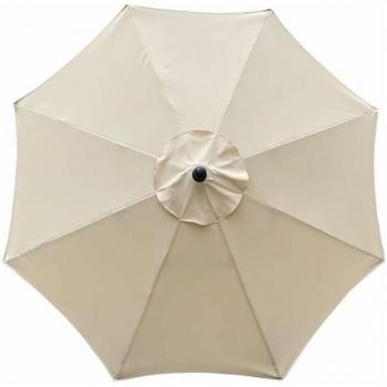 CYSLMUK 3m Parasol Cover for 8‑Position Shade – UV & Water Proof, Off‑White