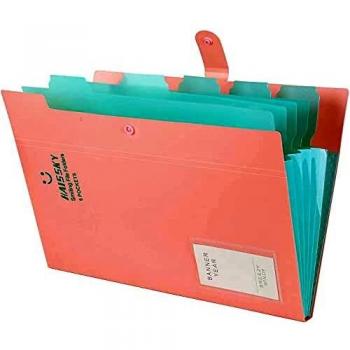 HAISSKY School and Office Paper Organizer, A4, 6-Pocket Case