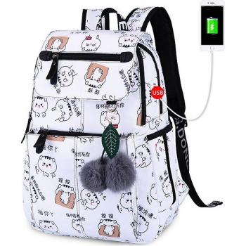 OKKID Girls Cherry Blossom Book Bag