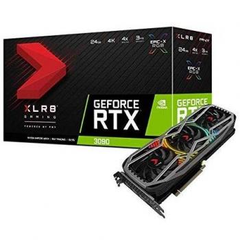 PNY Carte Graphique GeForce RTX™ 3090 XLR8 Gaming Revel Epic-X RGB Triple Fan 24 Go de mémoire