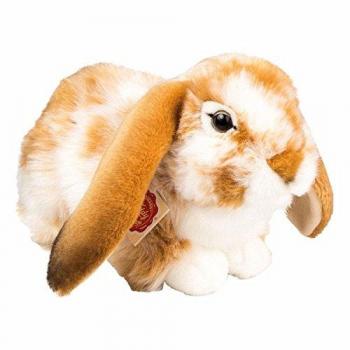 Teddy Hermann 937913 Hase sitzend Plüsch, Hellbraun/weiß, 30 cm