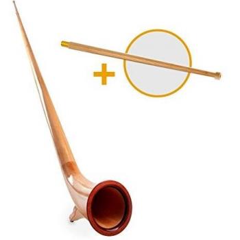 Lechgold Alphorn Natur Erle F/Fis Set