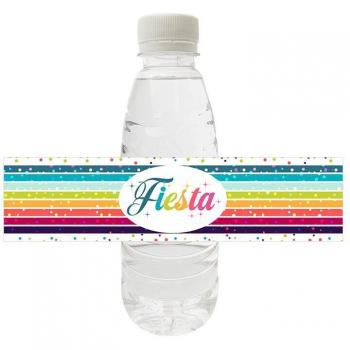 Mexican Party Water Bottle Label Stickers
