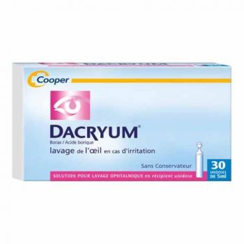 Dacryoserum solution pour lavage ophtalmique 30 unidoses
