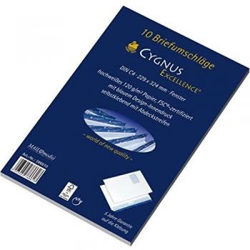 Buste da lettere con finestra Cygnus 10 pz