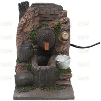 Osteria con Botte in Resina Pompa Acqua 20x16 cm 11705