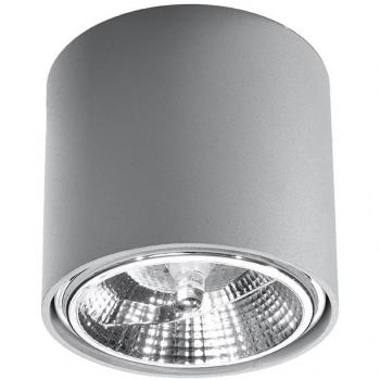 SOLLUX lighting Soffitto gris claro Tiube GU10 dimmable