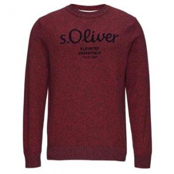 S.Oliver RED LABEL Regular Fit Strickpullover mit Logo, Größe S