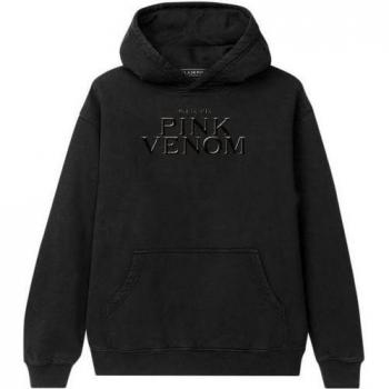 Unisex Adult Venom‑Oil Pullover in Schwarz mit Pink‑Akzent