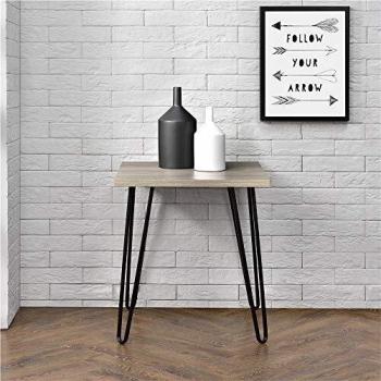 Alphason MDF Top End Table with Rustic Oak Finish