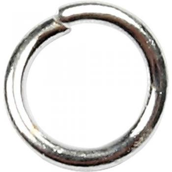 Boucles rondes 4,4 mm épaisseur 0,7 mm argenté 500 pièces