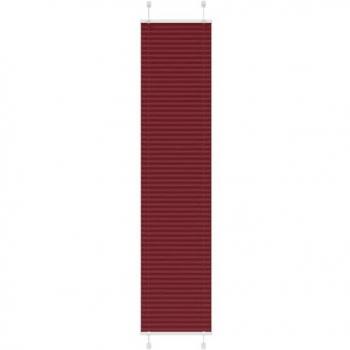 VidaXL Jogo de Cortinas Plissadas Bordéus Vermelho 50x200cm Largura do Tecido