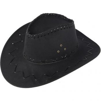 Dual‑Sided Leather Sombrero – Western Style Hat
