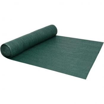Filet Brise-vue Perméable au Vent 1,8x10 m Vert PEHD 150 g/m²