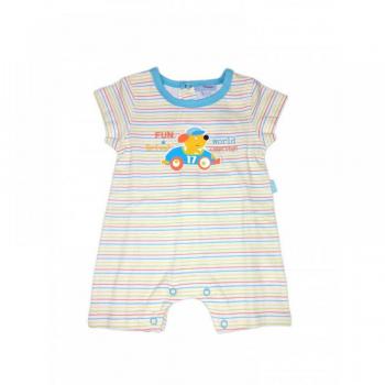 Tutina mezza manica Yatsi bianco azzurro 3 m