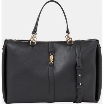 Bolso de mano Tommy Hilfiger negro con cremallera y bandolera ajustable