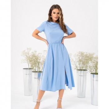 Vestito con scollatura a spacco e taglio sul retro ISSA Plus L rosa