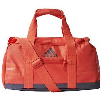 Adidas 3‑Streifen‑Team‑Tasche M, Easy Coral / Trace Grey – Größe 27 x 29 x 60 cm