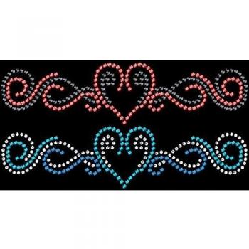 Gogoritas Party‑Tattoo‑Set mit funkelnden Strass‑Streifen