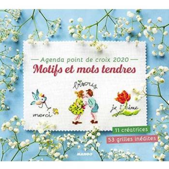 Agenda point de croix 2020 : Motifs et mots tendres