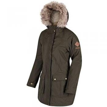 Regatta Damen Schima II Outdoor‑Jacke – Wasserabweisend, Thermisch isoliert – Dunkles Kaki (44)