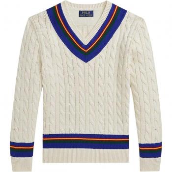 Polo Ralph Lauren Camiseta de Cricket para Niños Crema
