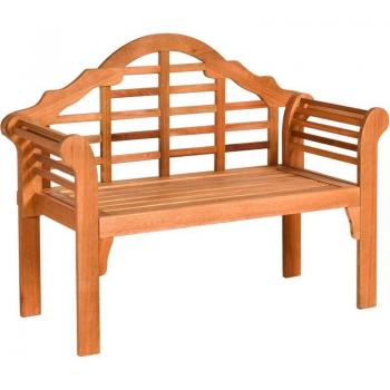 Banc de Jardin 2 Places en Eucalyptus Pliable