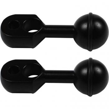 2x1 Inch Ys Head Clip Arm Ball Mount for Action Video Cameras