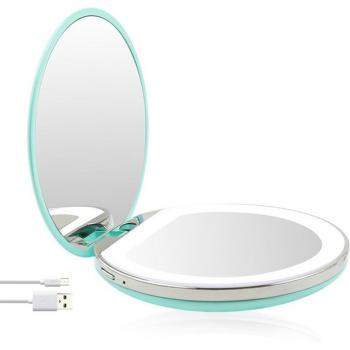 Mini Reflet Beauté 3/10X – Miroir USB Portable
