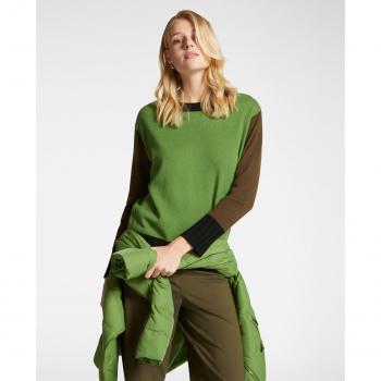 Elena Mirò: Jersey de Lana Color Block para Mujer
