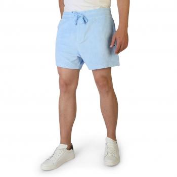 Bleu Poudre Clair Short Éponge Homme