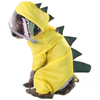 Hoody PU Raincoat for Dogs