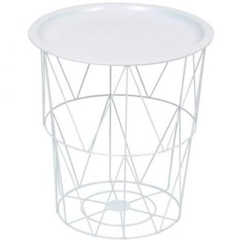Kumi Table Bianco 40×37×37 cm – Atmosphera Design d’Interno