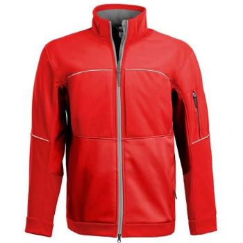 Qualitex RESIST Softshell Jacke Rot – robuste Arbeitsjacke, Größe S