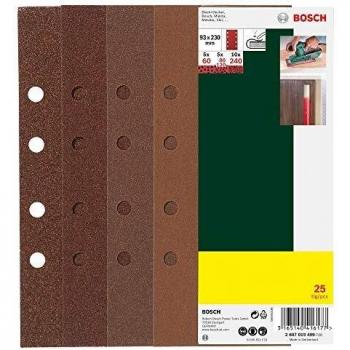 Sanding Sheet Bundle for Orbital Sanders – 60/80/120/240 Grit – 93×230 mm