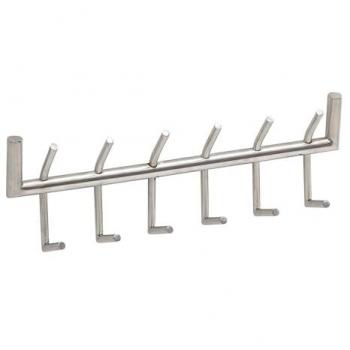Wandgarderobe Metall Silber 60x19x10 cm