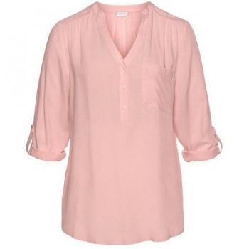 Damen Schlupfbluse in Rosa von LASCANA, 3/4-Ärmel