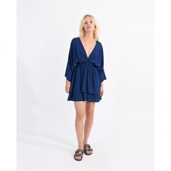 Robe à manches longues avec volants
