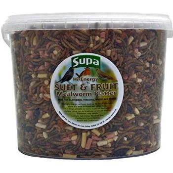 Bird Attraction Power Mix – 3L Suet + Mealworms + Fruits