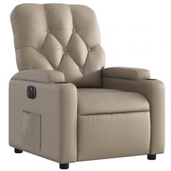 Siège Salon Élégant à Réglage Électrique, Couleur Cappuccino – Vidaxl