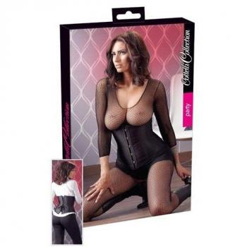 Corsage „Offene Cups & Schnürung“ – M, busenfrei