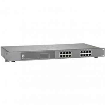 Switch Gigabit Ethernet PoE de 16 puertos LevelOne