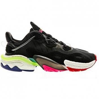 Black‑Grey Torsion X Core Shoe with Vibrant Yellow Detail