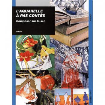 Aquarelle a pas contes composition sur sec