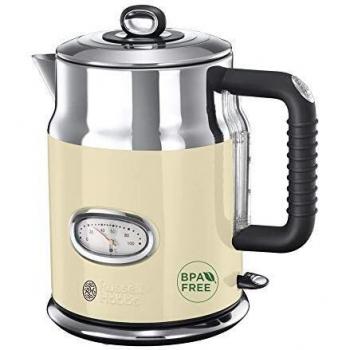 RUSSELL HOBBS Retro Vintage Cream Frühstücks-Set: Wasserkocher + Toaster