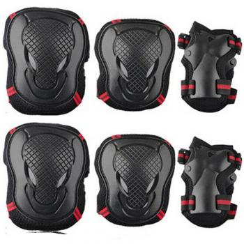 Protecciones para patinaje y ciclismo, rodilleras, coderas y protectores de muñeca, 6 unidades