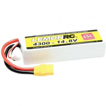 Batterie LiPo LemonRC 14.8V 4300mAh 4S Softcase XT90
