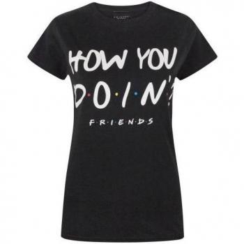 Friends Dames How You Doin' T-shirt Zwart XL
